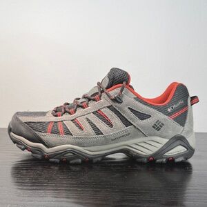 Columbia Men's Athletic Gray and Red Shoes